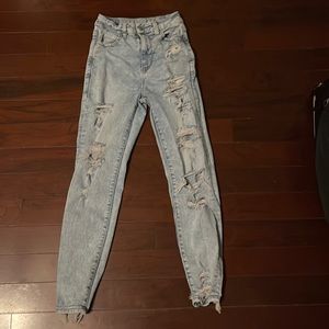 Curvy super high-rise jeggings